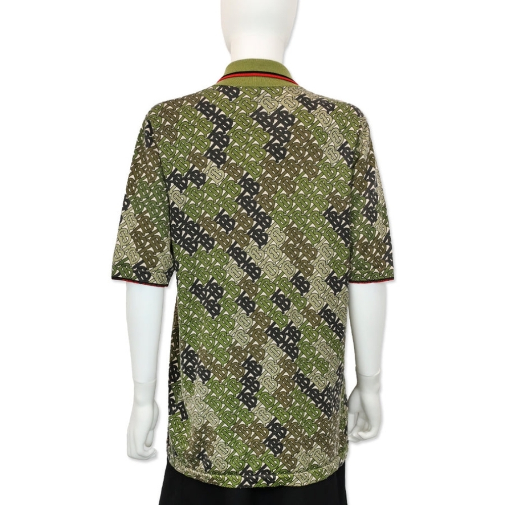 Burberry Multicolor Monogram Polo — Olive, Brown, Black - Picture 2 of 6